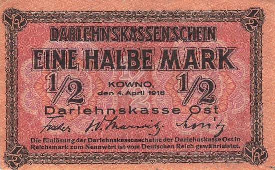 ro. 464 A 1/2 Mark 1918